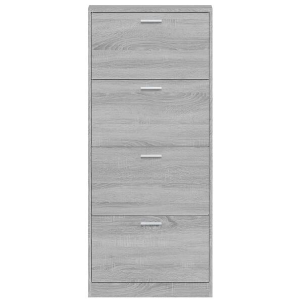 VidaXL Schoenenkast Grijs Sonoma 59x17x150cm - 35% Korting!