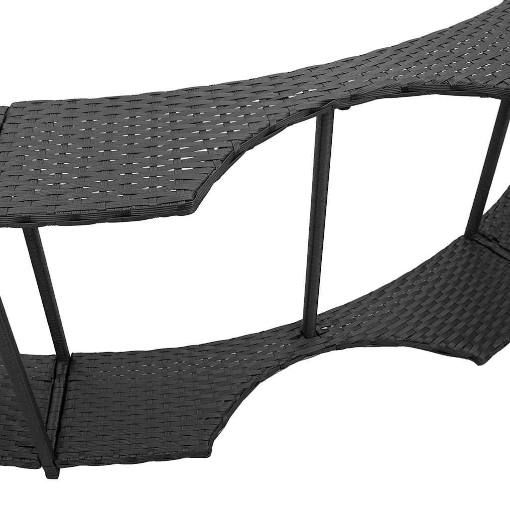 VidaXL Hottub Omranding Zwart - Rattan - 35% Korting!