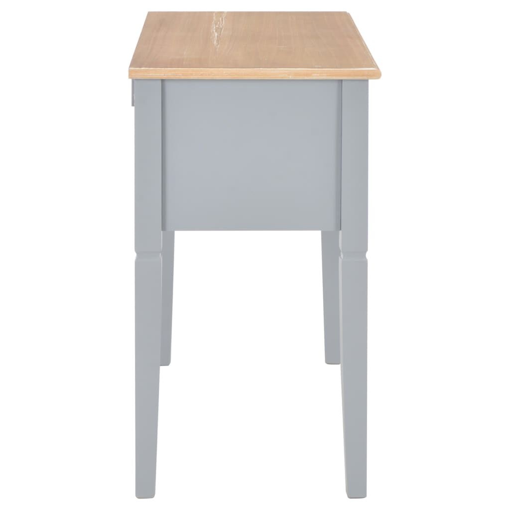 vidaXL Schrijftafel Grijs Hout - Beschadigd - 35% Korting!