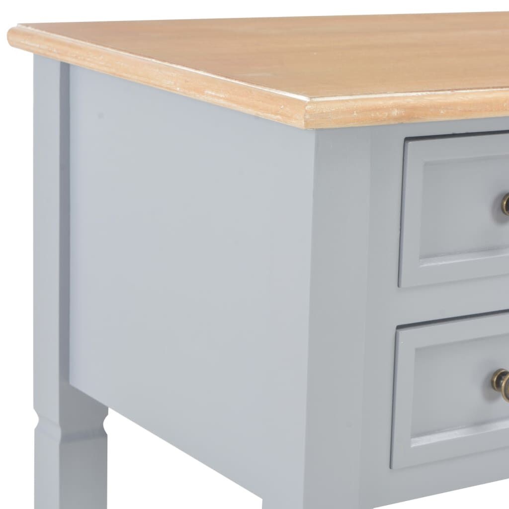 vidaXL Schrijftafel Grijs Hout - Beschadigd - 35% Korting!