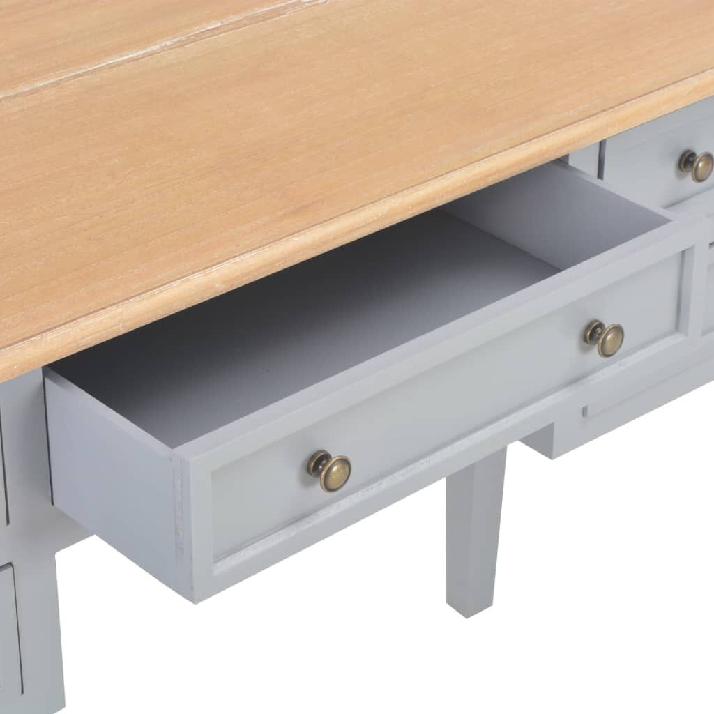 vidaXL Schrijftafel Grijs Hout - Beschadigd - 35% Korting!