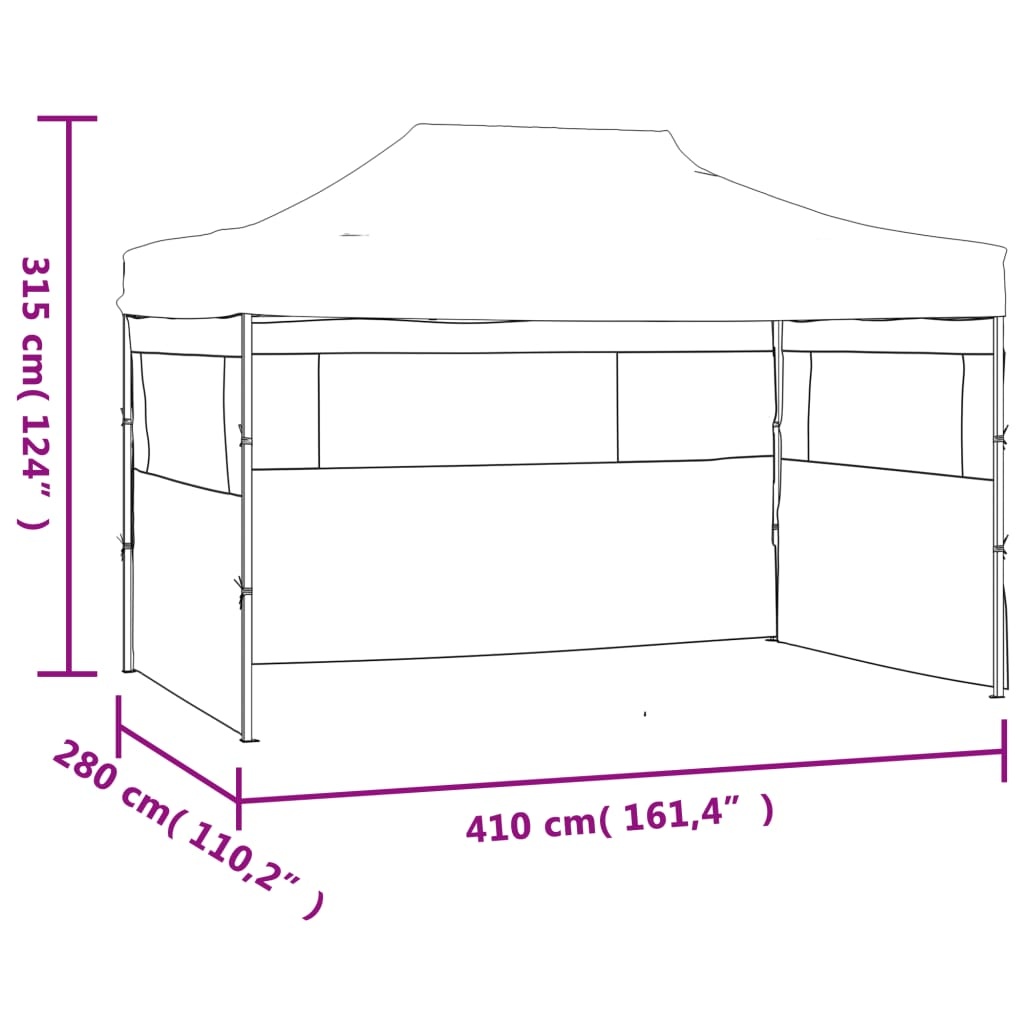 VidaXL Partytent 3x4m Antraciet - Zo Goed Als Nieuw! 35% Korting