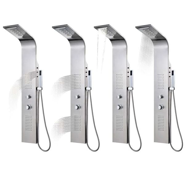 VidaXL Douchepaneel RVS Gebogen - 35% Korting!
