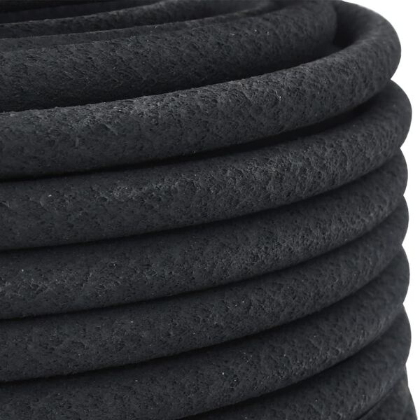 vidaXL Druppelslang 0,6'' 50 m rubber zwart