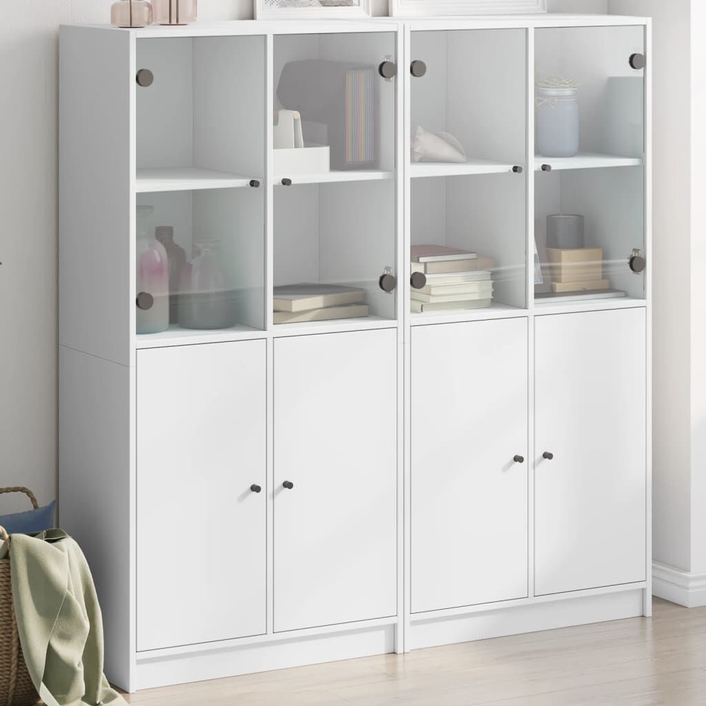 vidaXL Boekenkast Wit 136x37x142cm (Retourdeal!)