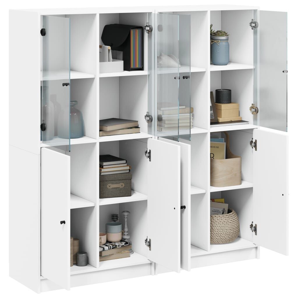 vidaXL Boekenkast Wit 136x37x142cm (Retourdeal!)