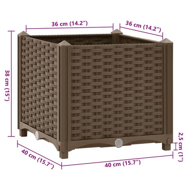 VidaXL Verhoogde Plantenbak 40x40x38cm - Nieuwstaat!