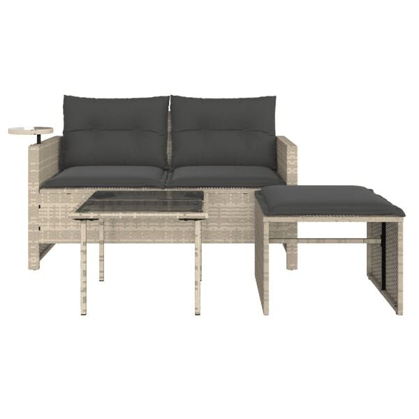 vidaXL Loungeset 3-delig Lichtgrijs -40%! Gebruikssporen