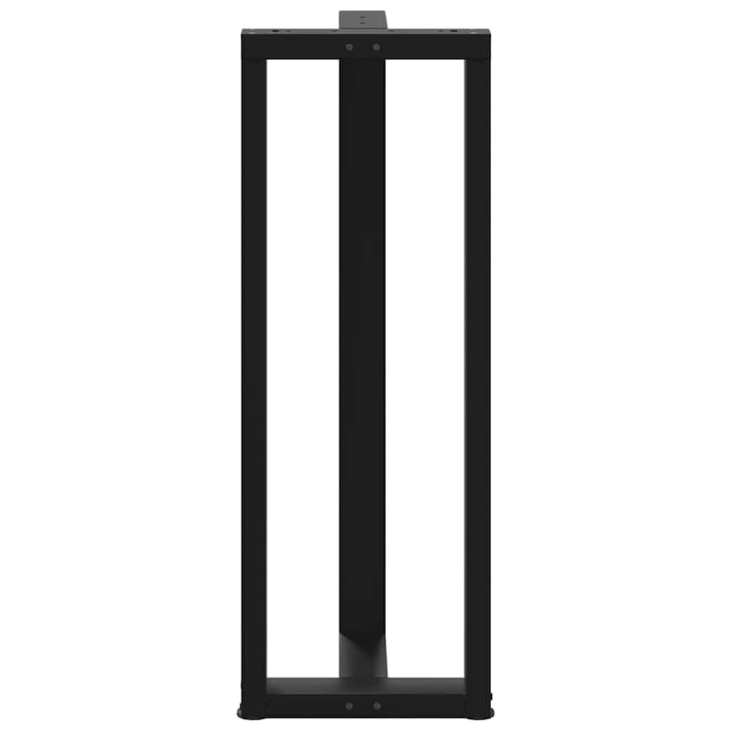 VidaXL Bartafelpoten (2 st) Zwart Staal - 40% Korting!