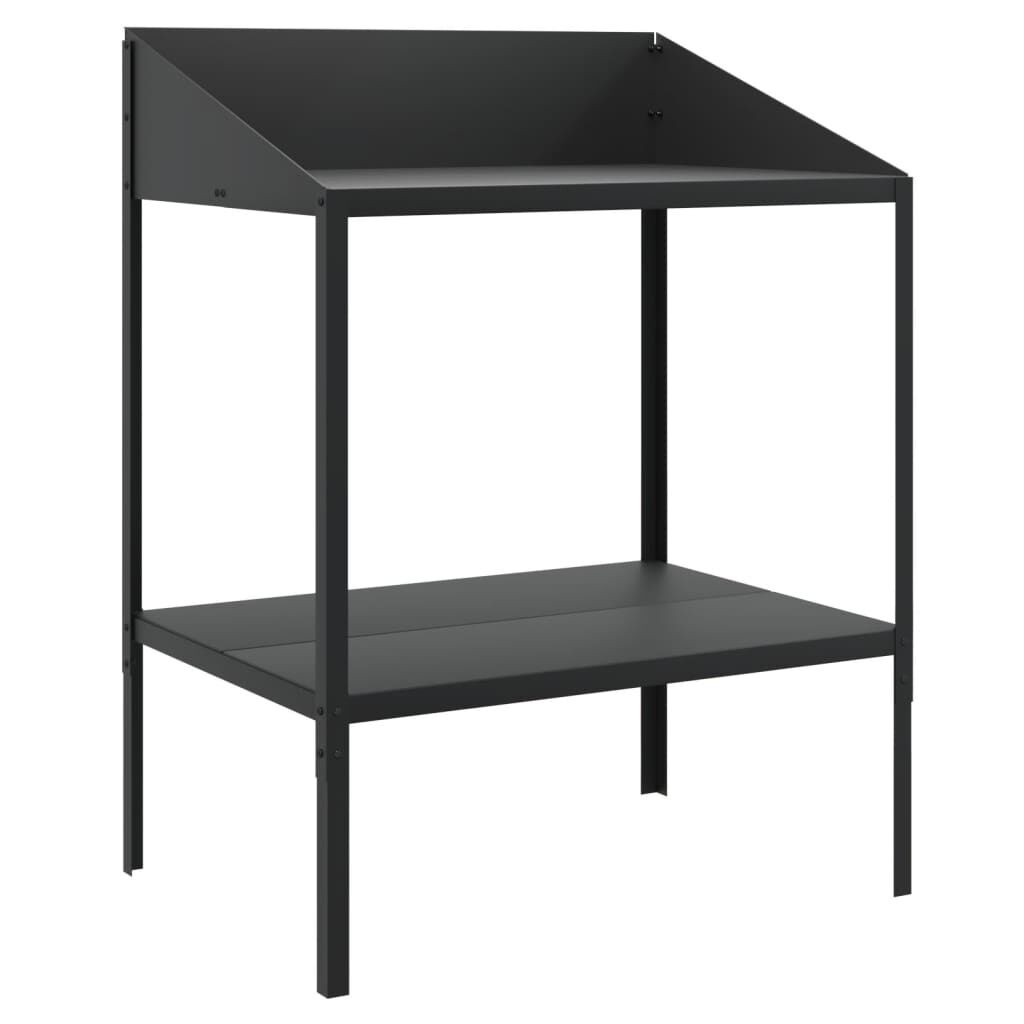 vidaXL Plantenstandaard Antraciet 75,5cm - Zo Goed Als Nieuw!