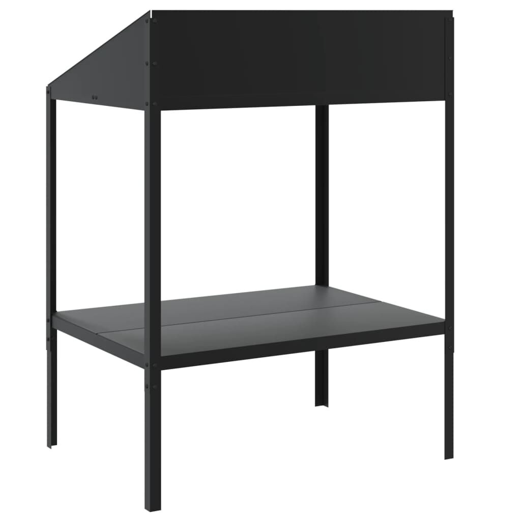 vidaXL Plantenstandaard Antraciet 75,5cm - Zo Goed Als Nieuw!