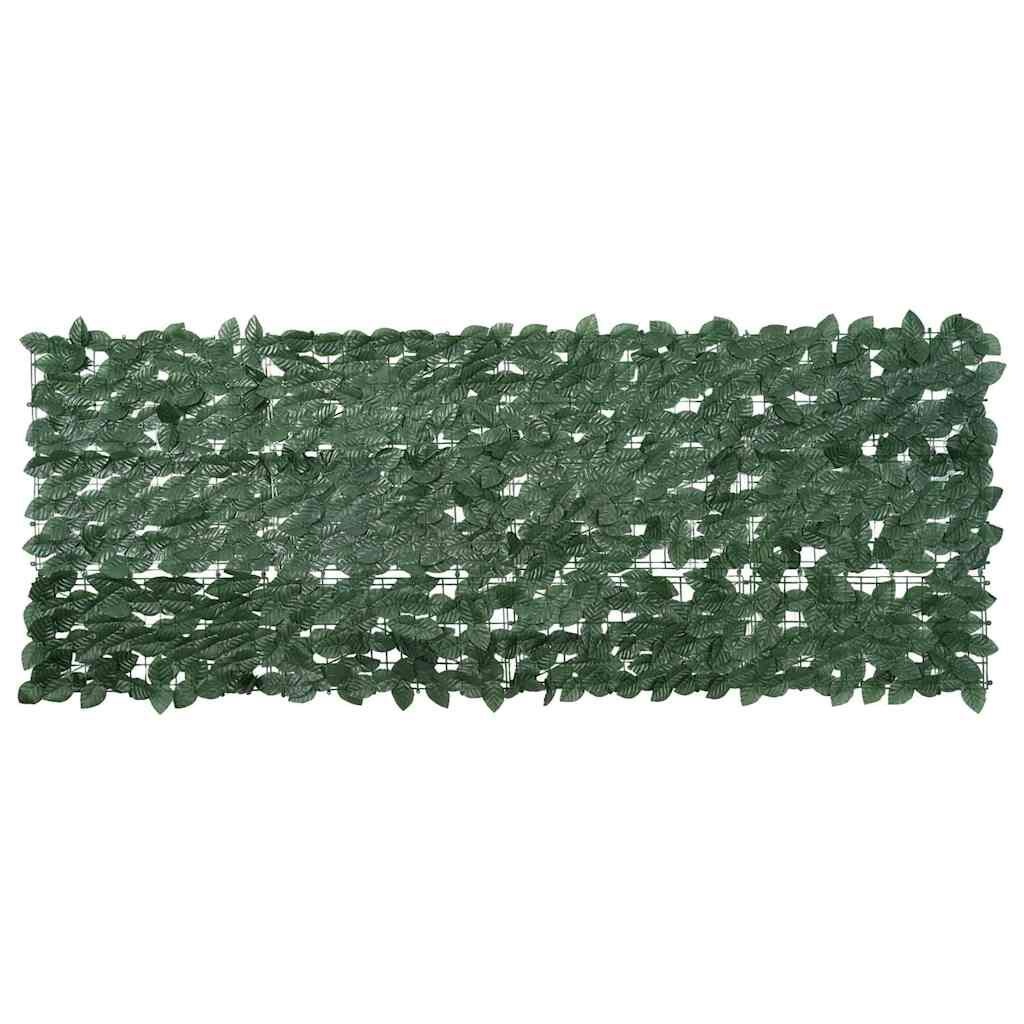 vidaXL Balkonscherm Donkergroen 200x75cm -40% Korting!