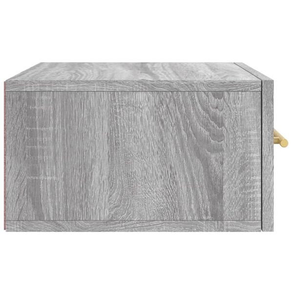 Wand Nachtkastjes Grijs Sonoma Eiken (2 stuks) - Zo Goed Als Nieuw!