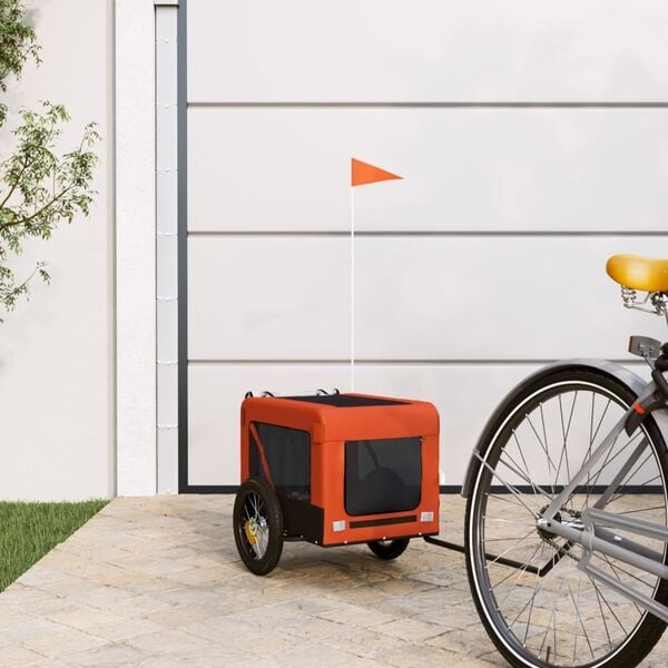 vidaXL Hondenfietskar Oranje/Zwart - Nieuwstaat!