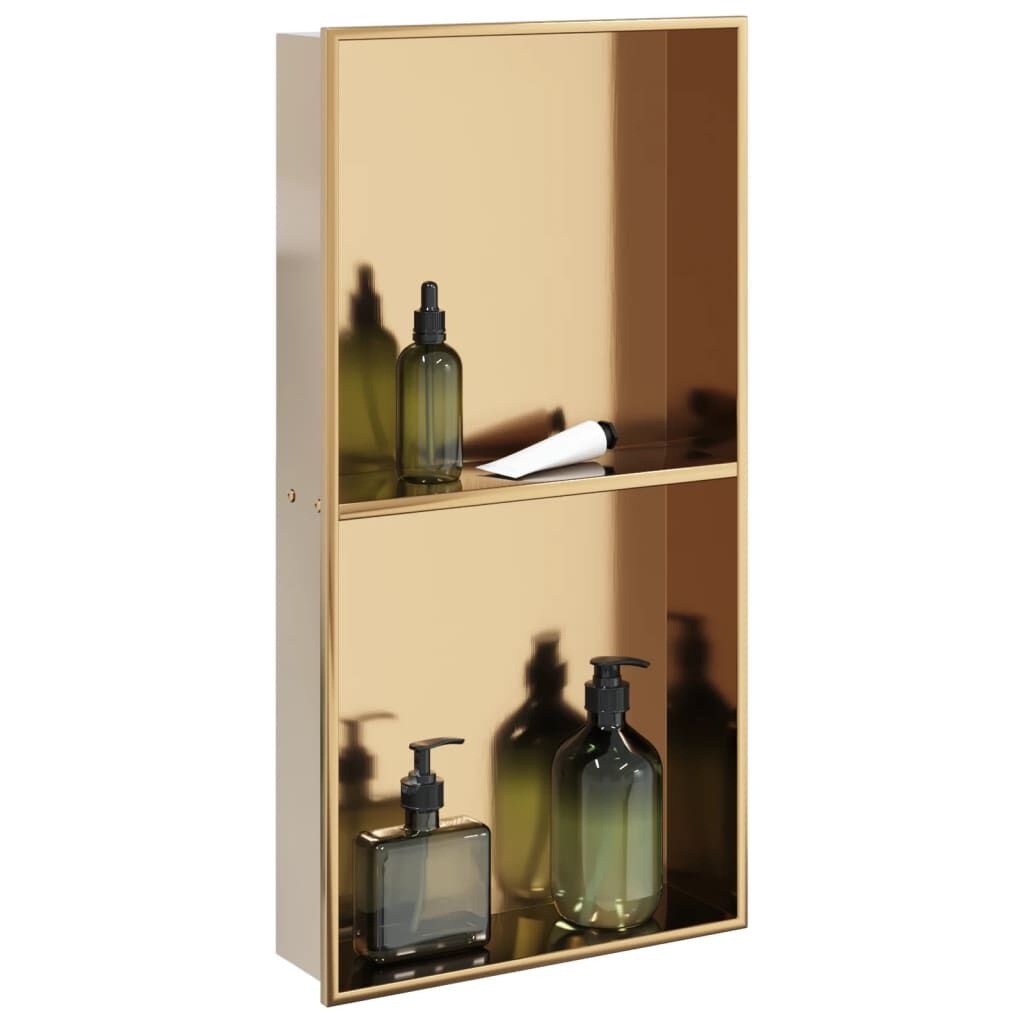vidaXL Douchenis Goud - Retourdeal! 32x62cm