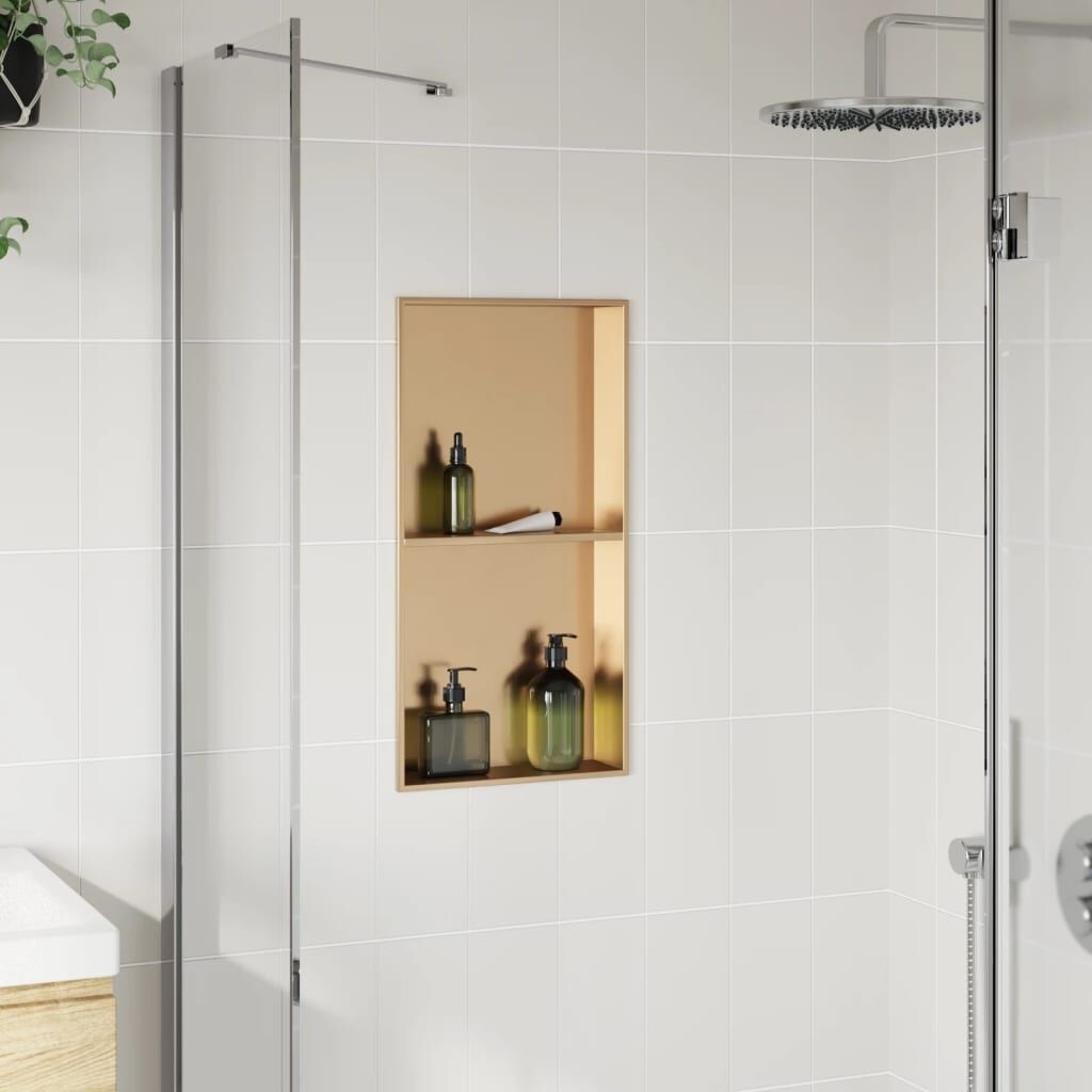 vidaXL Douchenis Goud - Retourdeal! 32x62cm