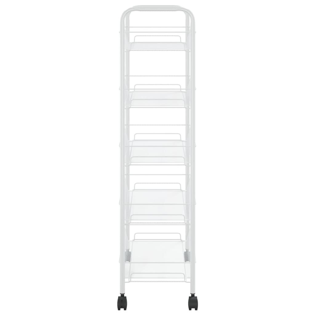 VidaXL Keukentrolley Wit 5-laags - 60% Korting!