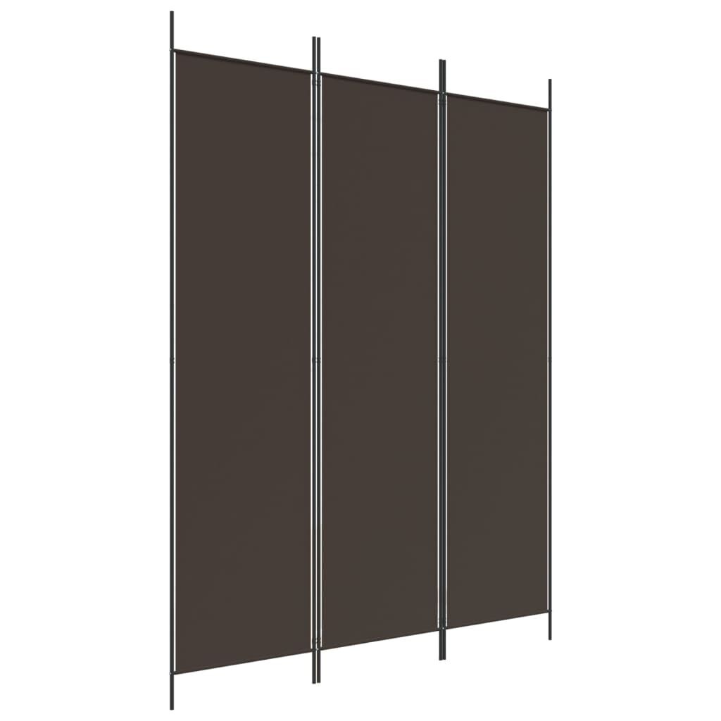 Kamerscherm 3 Panelen Bruin 150x200cm - 40% Korting!