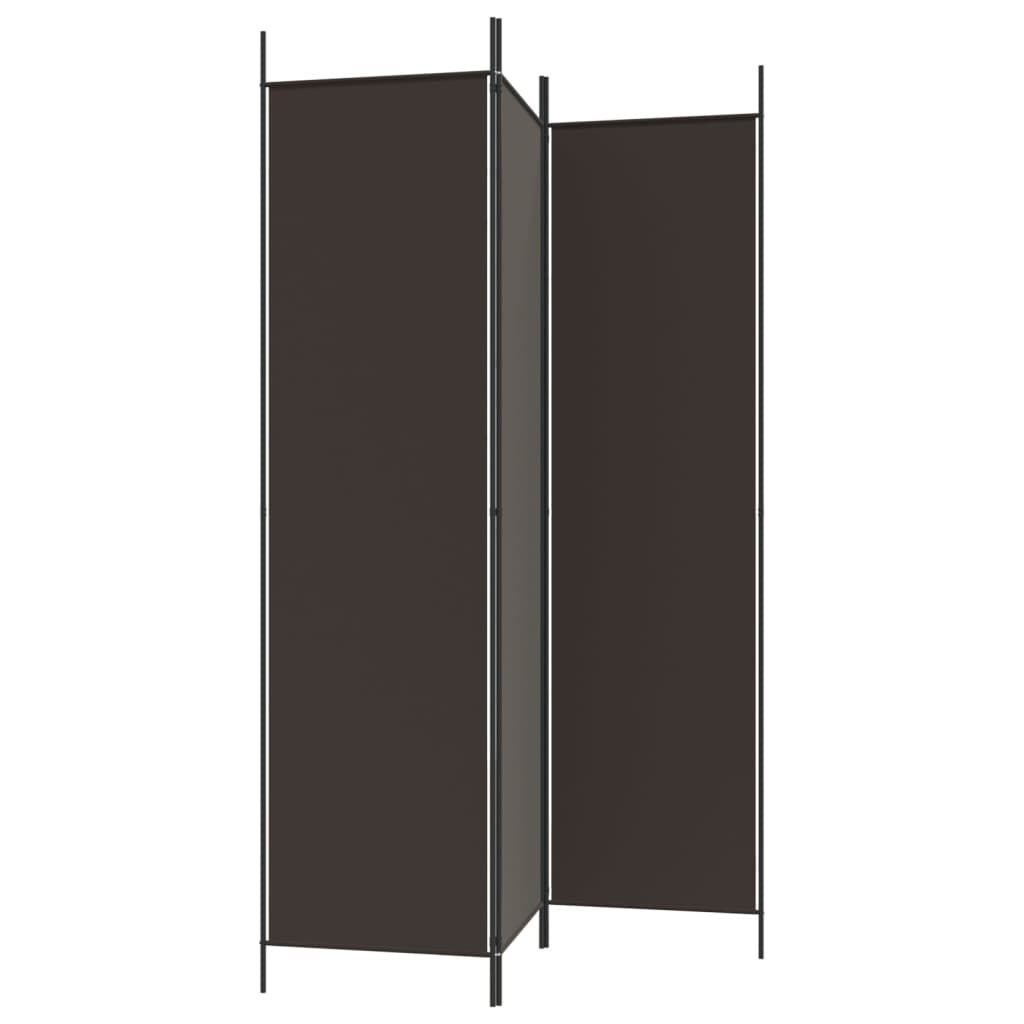 Kamerscherm 3 Panelen Bruin 150x200cm - 40% Korting!