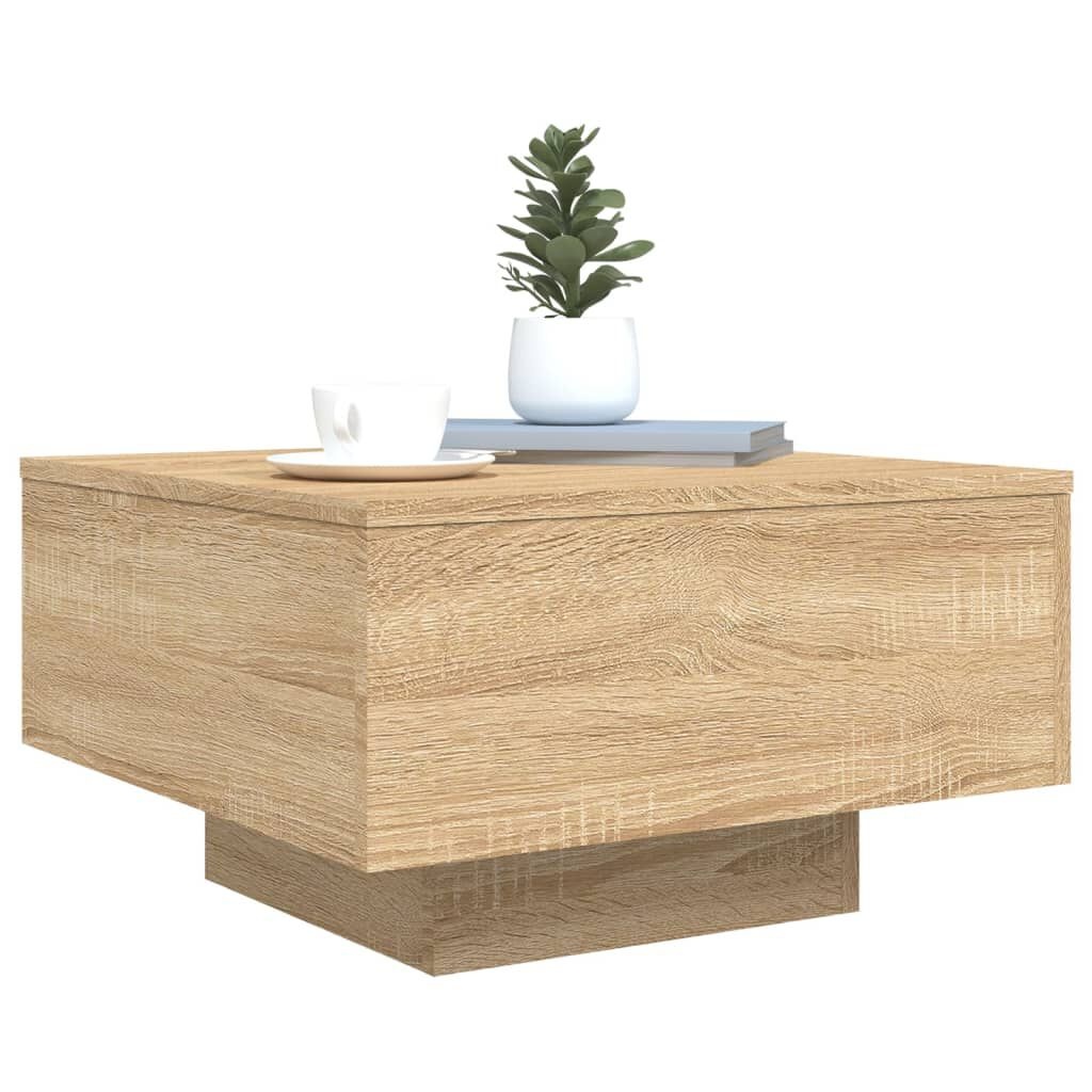 Salontafel LED Sonoma Eiken - 40% Korting! Zo Goed Als Nieuw