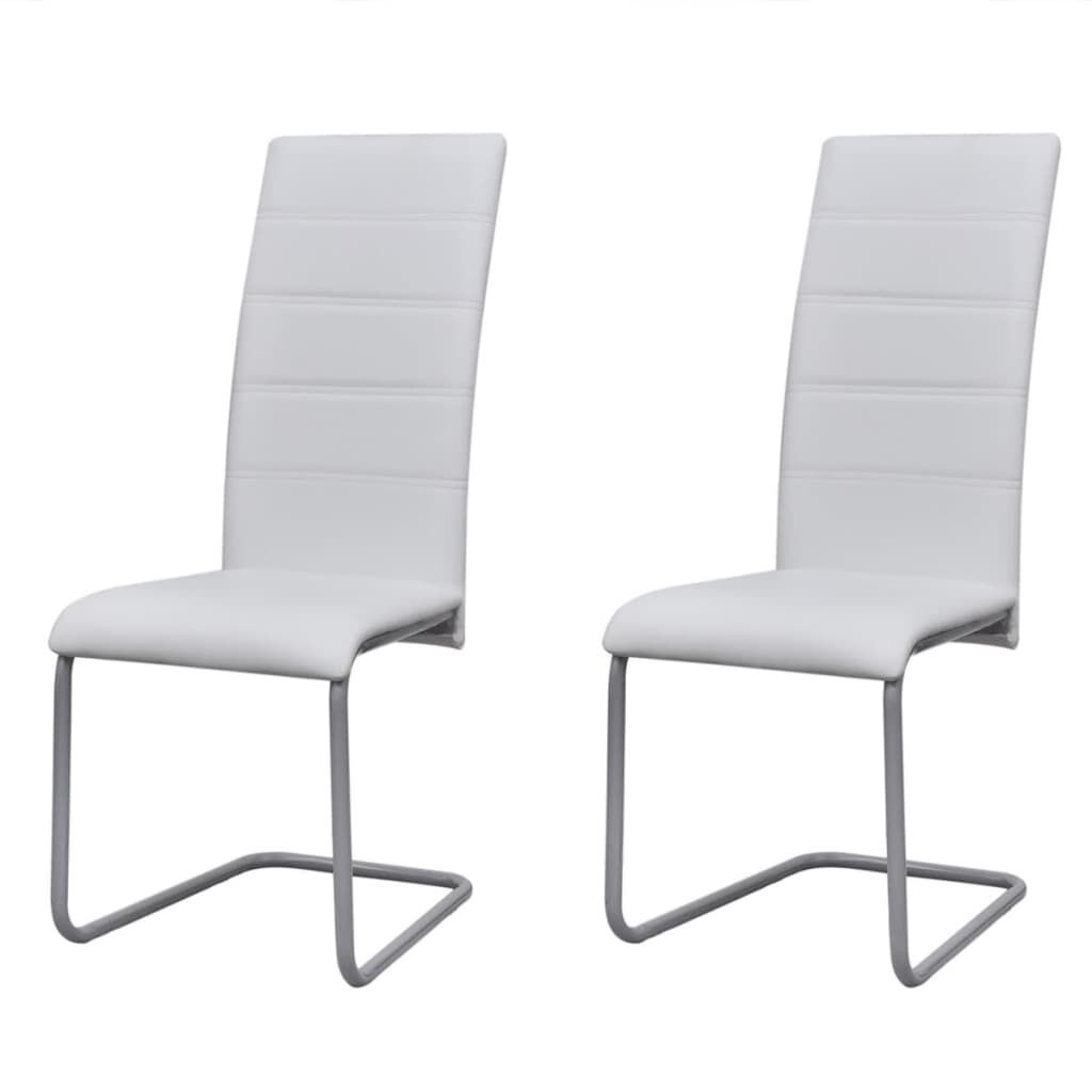 VidaXL Eetkamerstoelen Wit (2x) - 60% Korting!