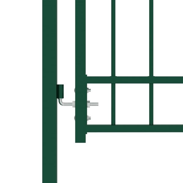 Retourdeal: Stalen Poort met Speerpunten 100x200cm - Groen