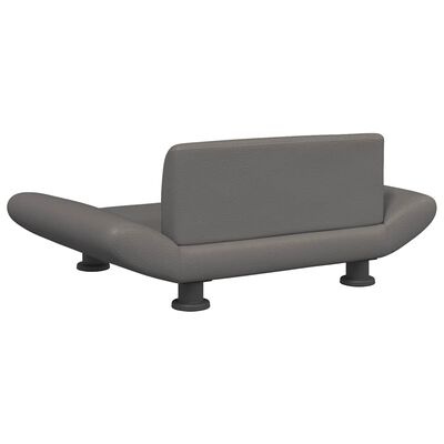vidaXL Hondenmand Kunstleer Grijs 70x45cm - Zo Goed Als Nieuw!