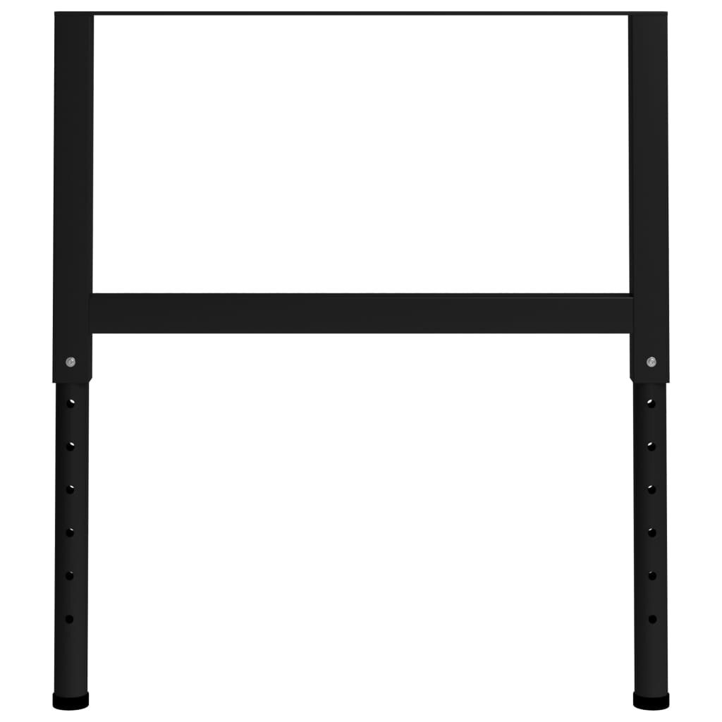 VidaXL Werkbankframes Zwart (85x69-95,5cm) - Retourdeal!