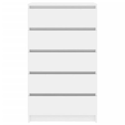 vidaXL Ladekast Wit Hoogglans - 60% Korting! (Gemonteerd)