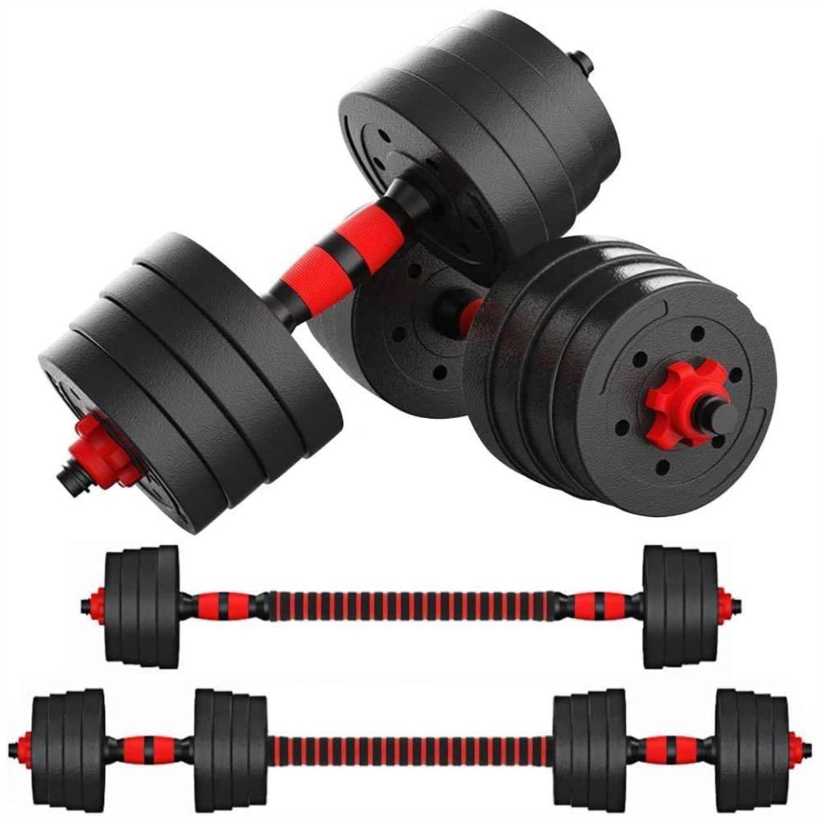 Halterset 30kg Verstelbaar - 45% Korting! Thuis Fitness