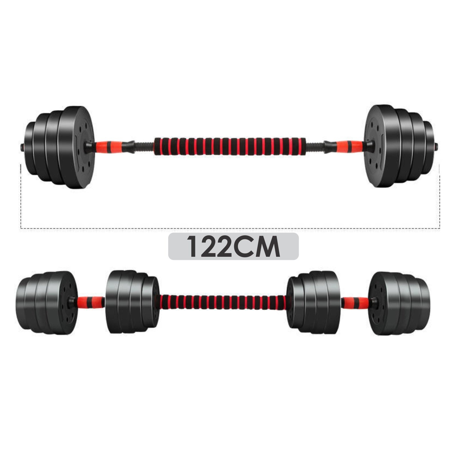 Halterset 30kg Verstelbaar - 45% Korting! Thuis Fitness