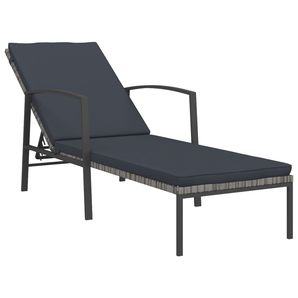 VidaXL Ligbedden (2 st) + Tafel Grijs - 50% Korting!