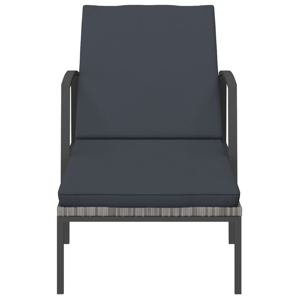 VidaXL Ligbedden (2 st) + Tafel Grijs - 50% Korting!