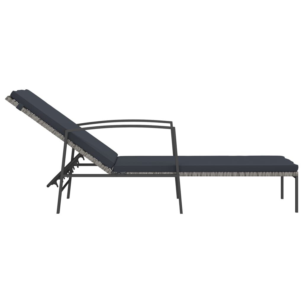 VidaXL Ligbedden (2 st) + Tafel Grijs - 50% Korting!