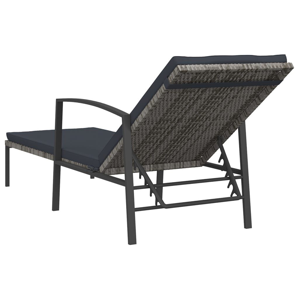 VidaXL Ligbedden (2 st) + Tafel Grijs - 50% Korting!