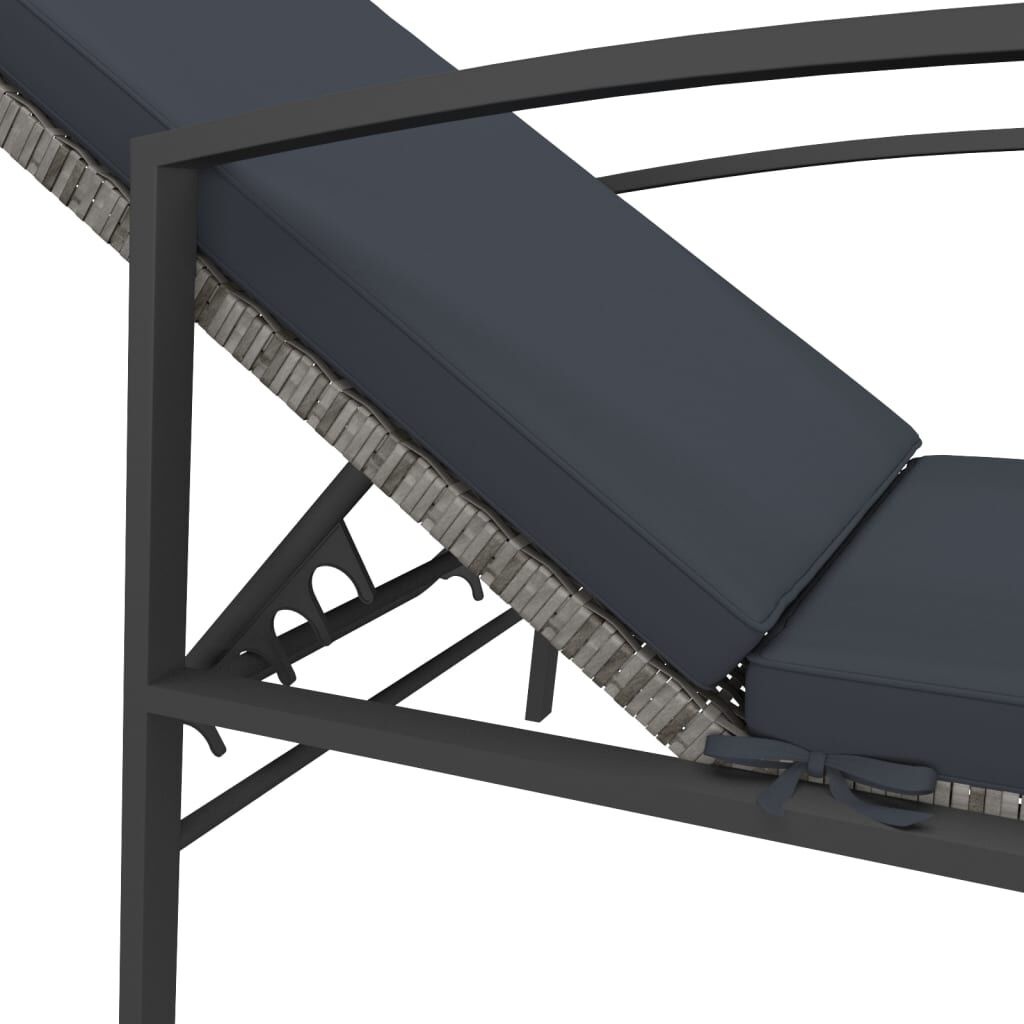 VidaXL Ligbedden (2 st) + Tafel Grijs - 50% Korting!