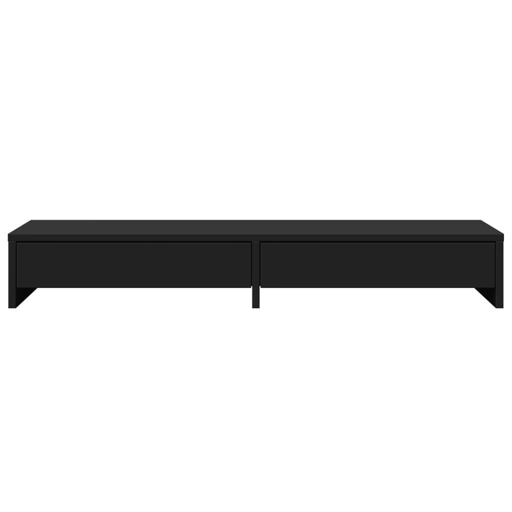 vidaXL Monitorstandaard met Lades Zwart - 100cm - 35% Korting!