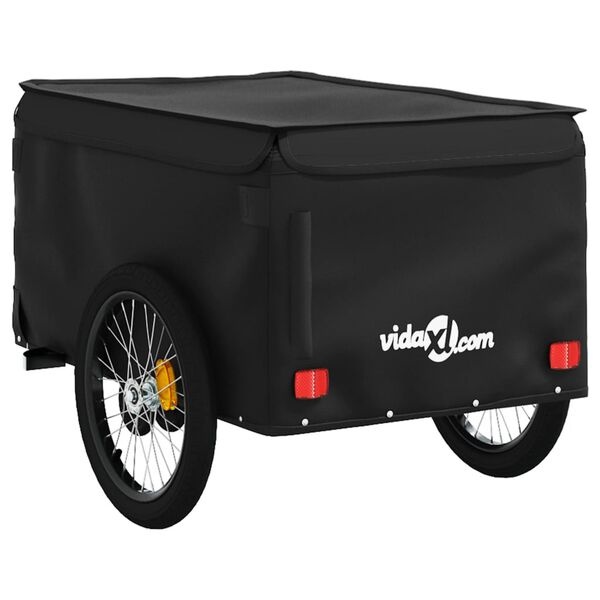 VidaXL Fietstrailer 45kg Zwart - Nieuw! 35% Korting