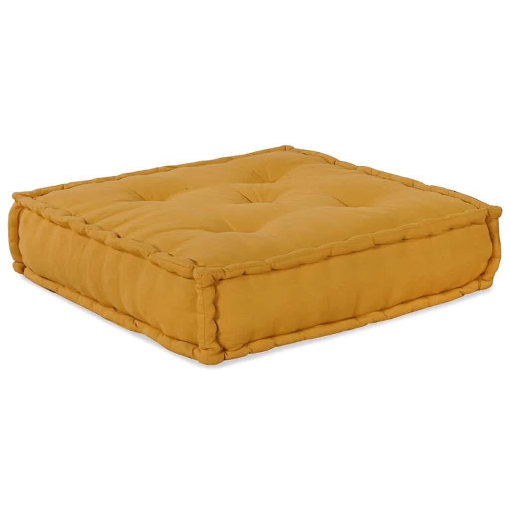 vidaXL Modulaire Poef Geel - 70x70x54 cm - 35% Korting!