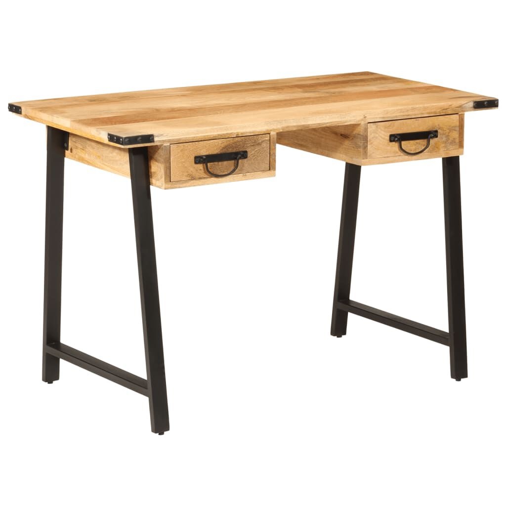 Massief Mango Bureau 105cm - 35% Korting! Zo Goed Als Nieuw