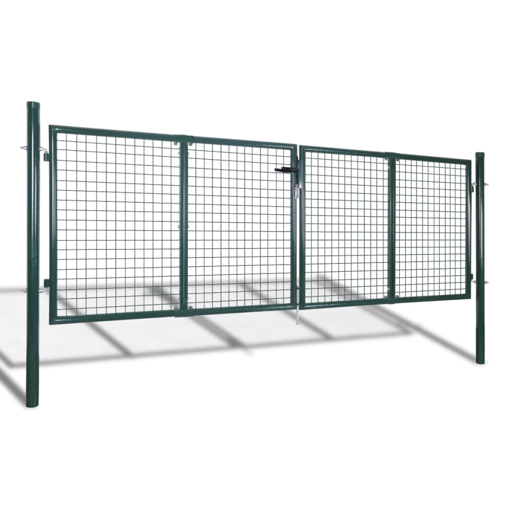 vidaXL Poort 289x75cm - Donkergroen - 35% Korting!