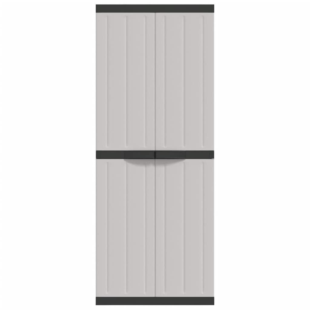 vidaXL Tuinkast Grijs/Zwart 65x37x165cm - 35% Korting!