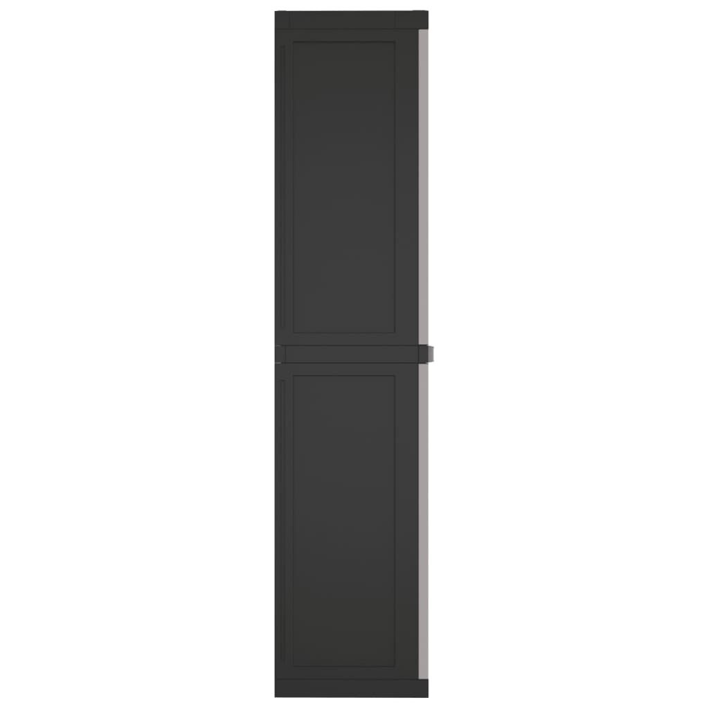 vidaXL Tuinkast Grijs/Zwart 65x37x165cm - 35% Korting!