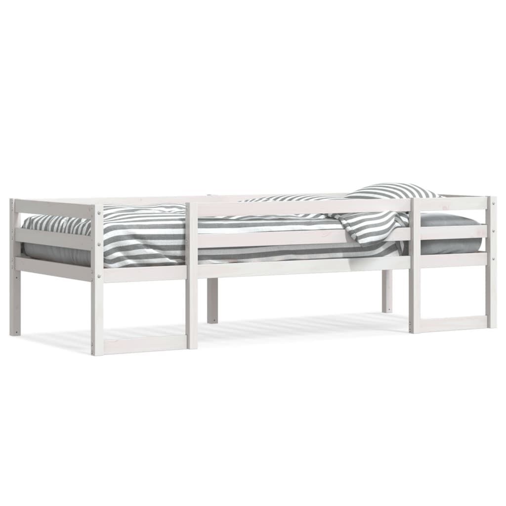 Kinderbedframe Grenenhout Wit 75x190cm -35% Korting!