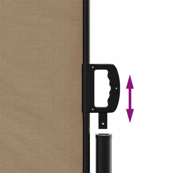 VidaXL Uittrekbaar Windscherm 160x300 cm Taupe - 35% Korting!