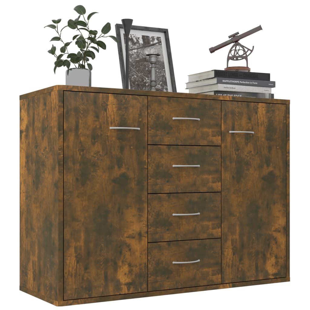 vidaXL Dressoir Gerookt Eiken 88cm - 60% Korting!