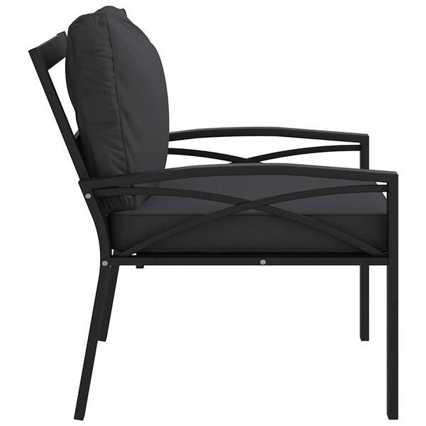 Tuinstoel met Kussens - Grijs - vidaXL - 35% Korting!