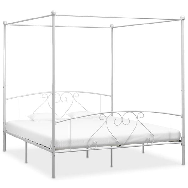 Hemelbed Wit 180x200 cm - 55% Korting! (Lichte Schade)