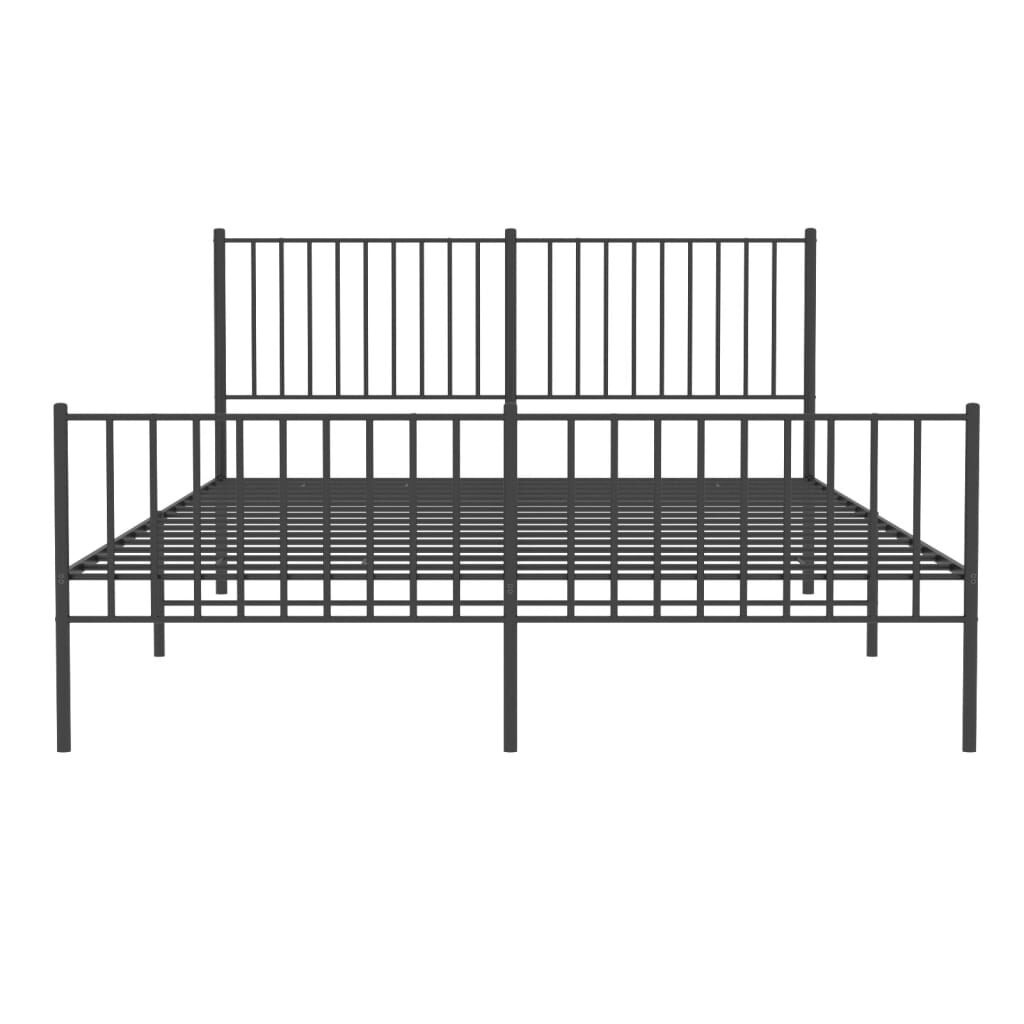 vidaXL Bedframe 160x200 Zwart - 60% Korting! (LET OP: Schade)