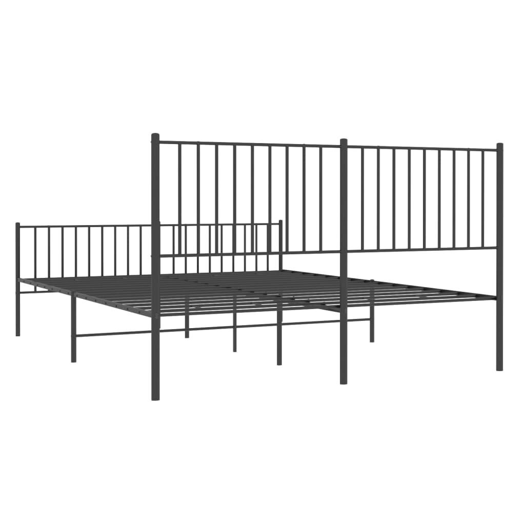 vidaXL Bedframe 160x200 Zwart - 60% Korting! (LET OP: Schade)